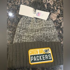 NFL Green Bay Packers Gray and Green Knit Beanie
